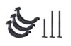 Thule Bike Rack Around-the-Bar Adapter 8898