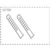 52795 Foot straps Black