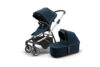 Thule Sleek + Bassinet - Alu / Navy Blue