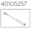 40105257 Front Wheel Axle Assembly
