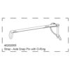 40202055 Strap - axle snap pin w O-ring