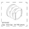 50191402 End Cap - 3/4" Round