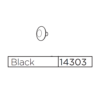 14303 Cap For Rivet - Black