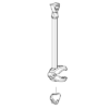 54114 Bike Arm 517mm-30 torque knob