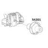 54201 Kit Flush Rail - Nut w washer