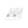 54621 Seat Double - Black