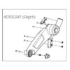 40105347 Upper Bracket - Lite - R 17-X